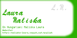 laura maliska business card